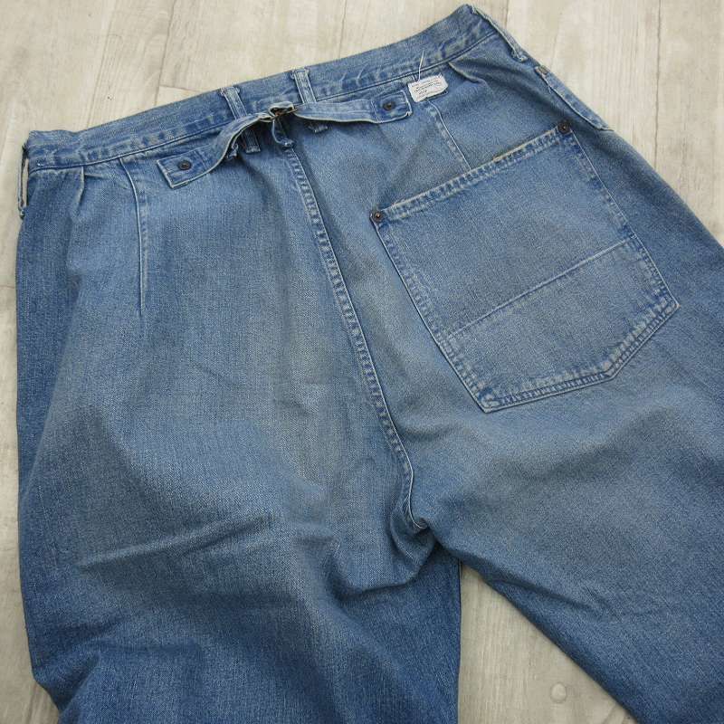 アナクロノーム anachronorm 34 デニムパンツ ジーンズ Gパン No262 シンチバック ぺインター ワーク インディゴ ブルー ボトムス ライトオンス