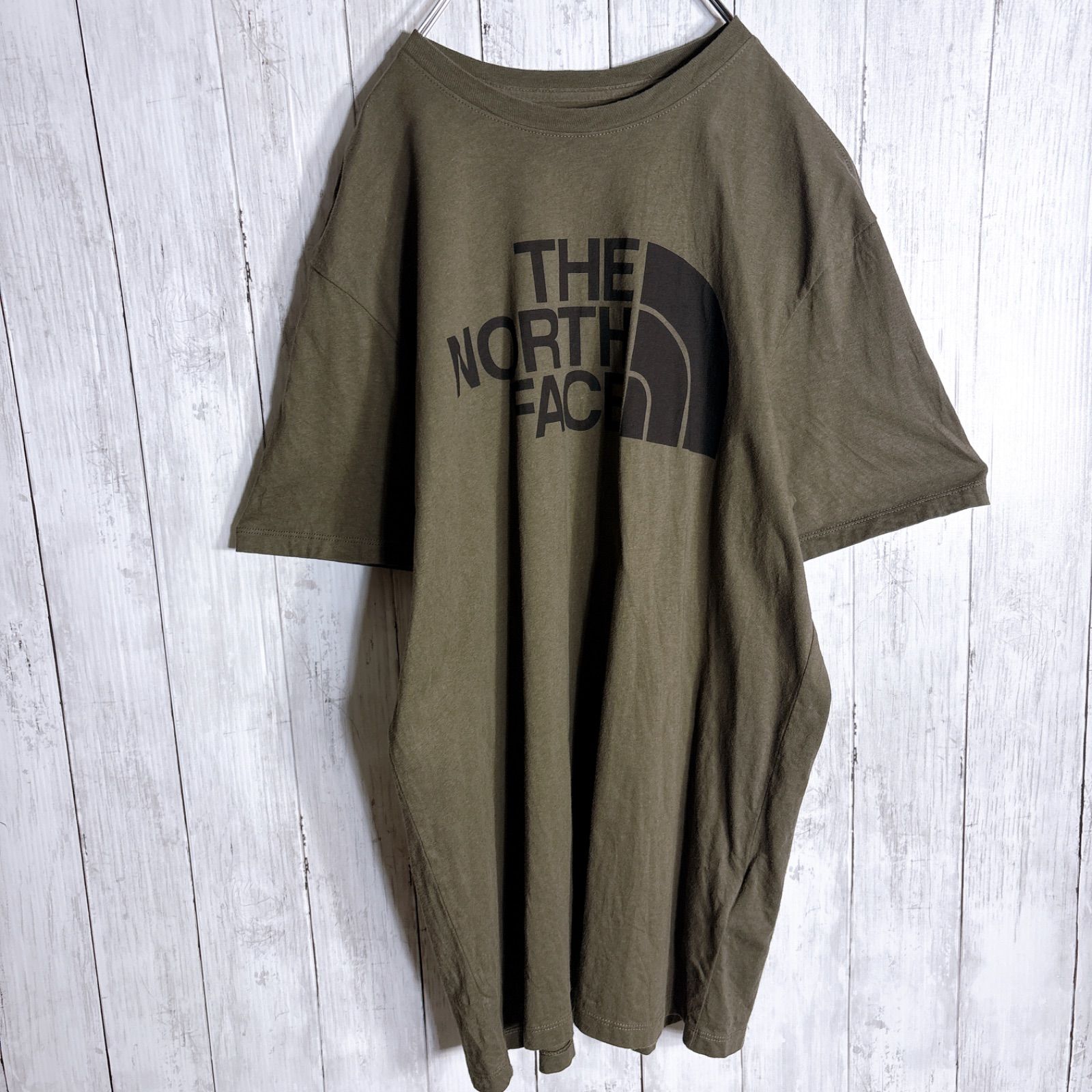 海外モデル/入手困難】ザ・ノースフェイス THE NORTH FACE カーキ 半袖