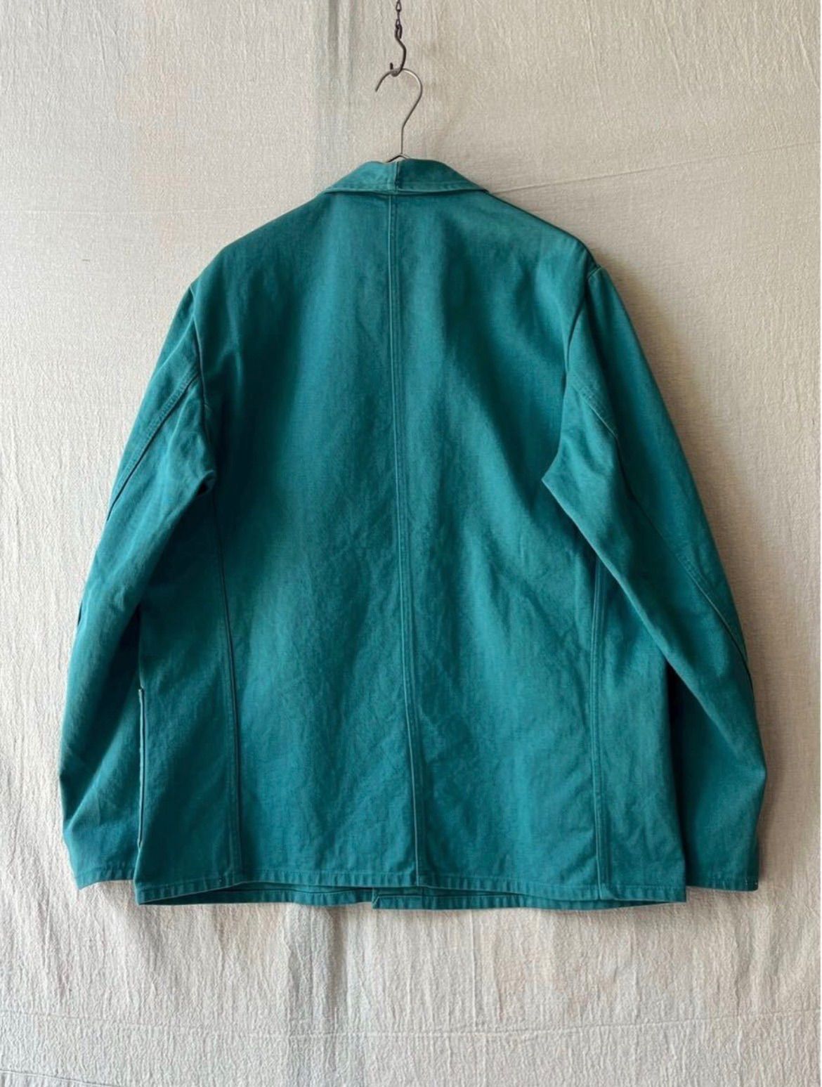 80s Euro vintage ワーク ジャケット / グリーン コットン カバーオール ユーロ ビンテージ O6-04024-9519 80s Euro vintage ワーク ジャケット / グリーン コットン カバーオール ユーロ ビンテージ O6-04024-9519