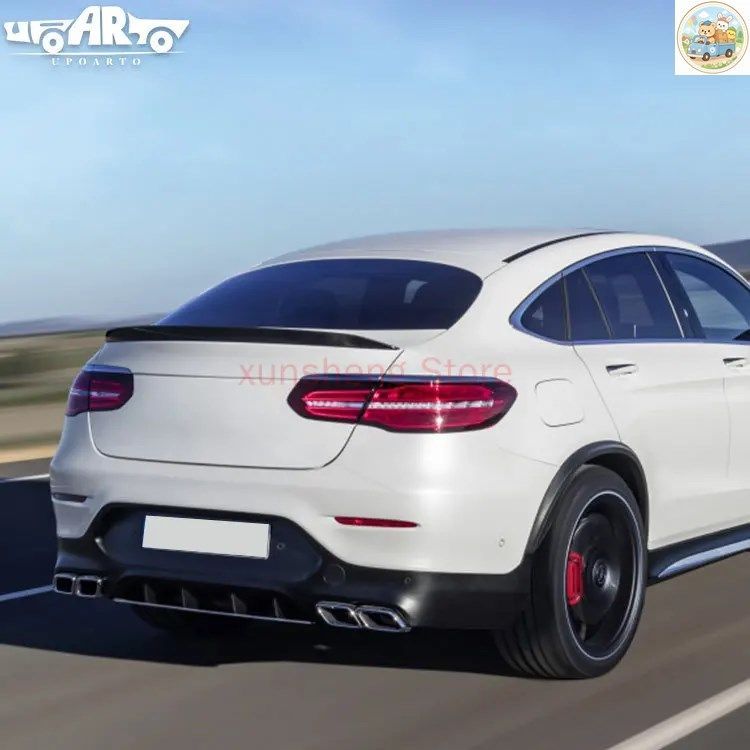メルセデスベンツ GLC W253 GLC200 300 260 GLC43 クーペ 2016 2017 2018 カースタイリング ABS素材 リアブートリップスポイラー 11,880円