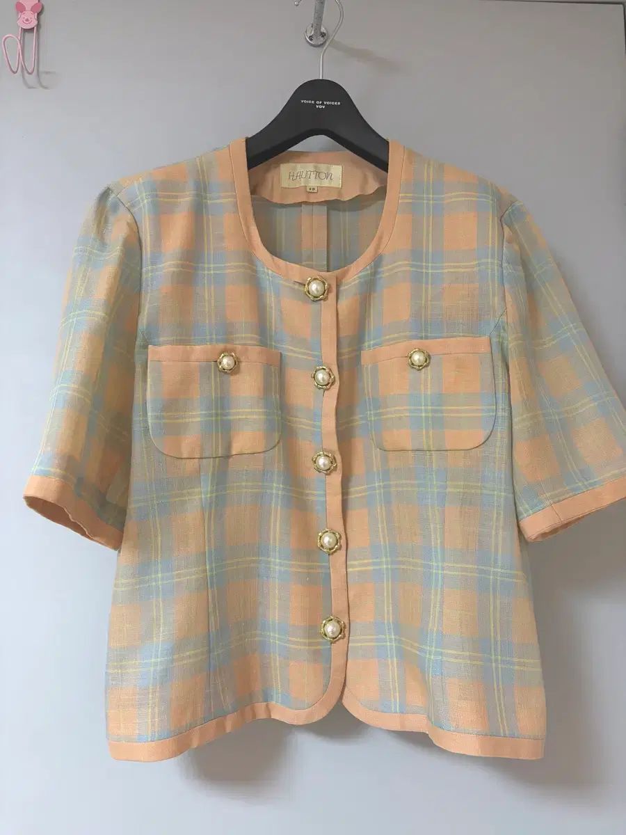 ヴィンテージ 夏 CHECK ブラウス