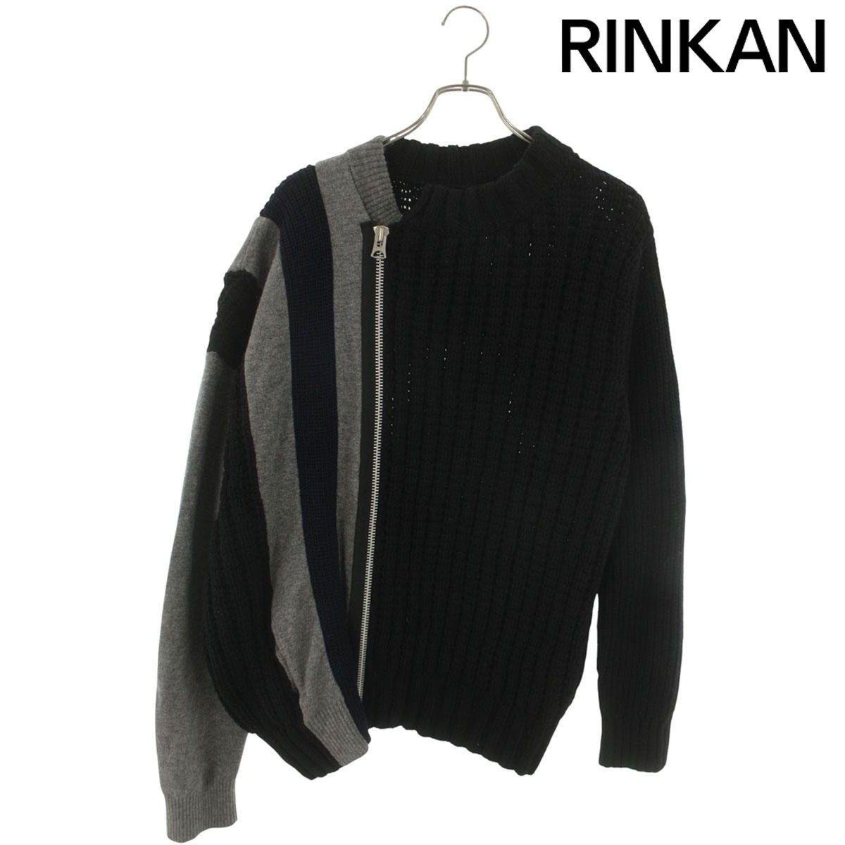 サカイ 20AW 20-02406M 再構築ジップアップニット メンズ 1