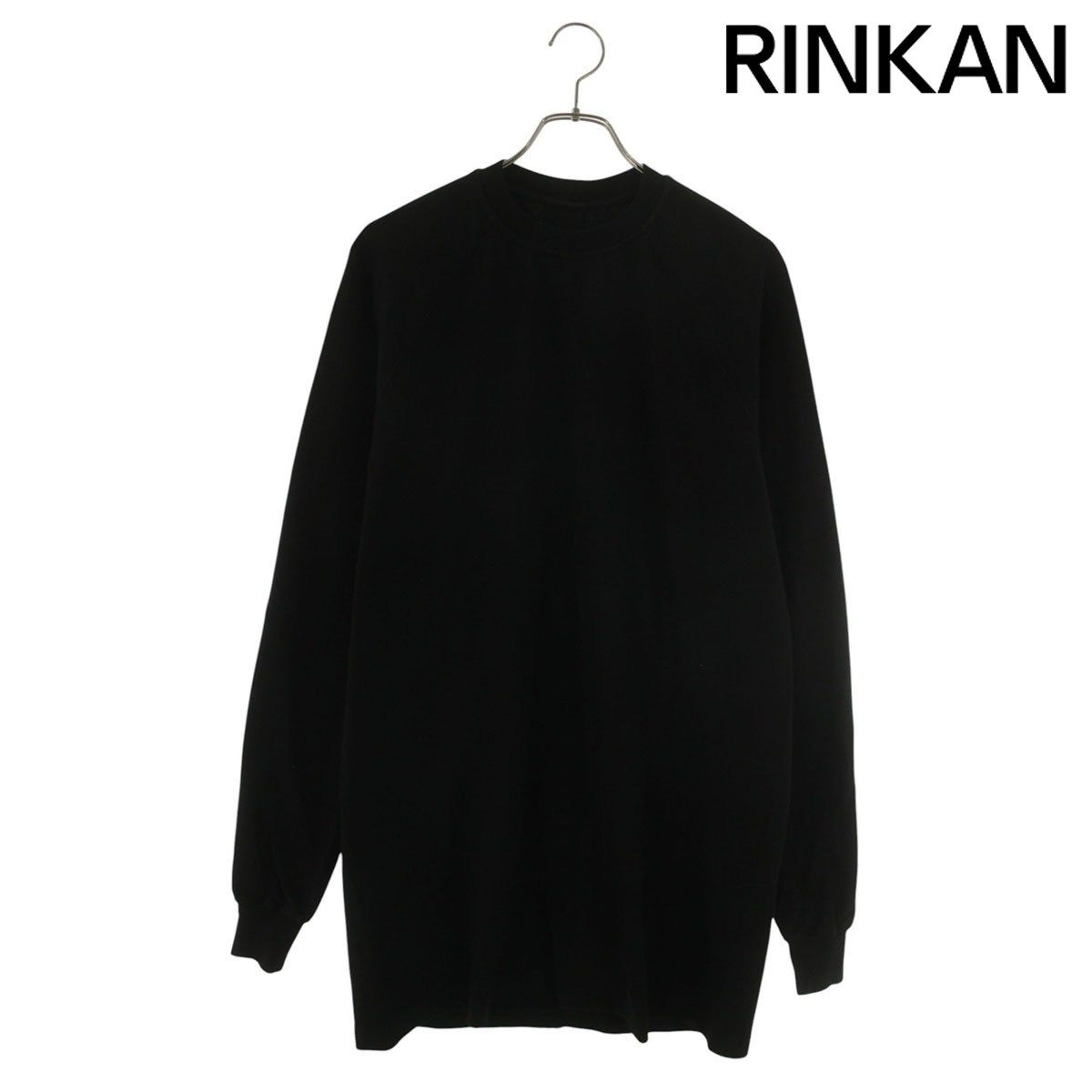 リックオウエンス RU01D3280-BA BASEBALL T コットン ベースボール長袖カットソー メンズ XS