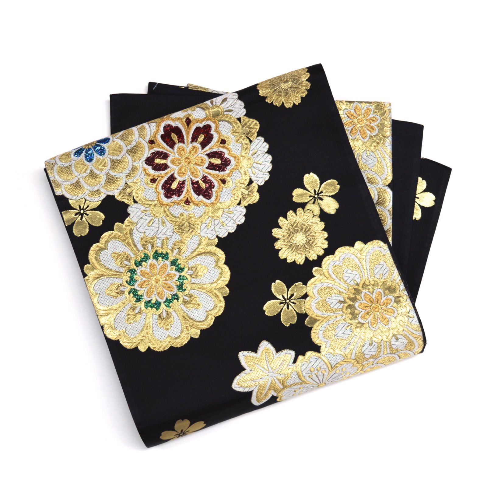 振袖　超美品　正絹　パールトーン加工 美品》正絹 振袖6点セット S〜Lサイズ 成人式 振袖セット パールトーン