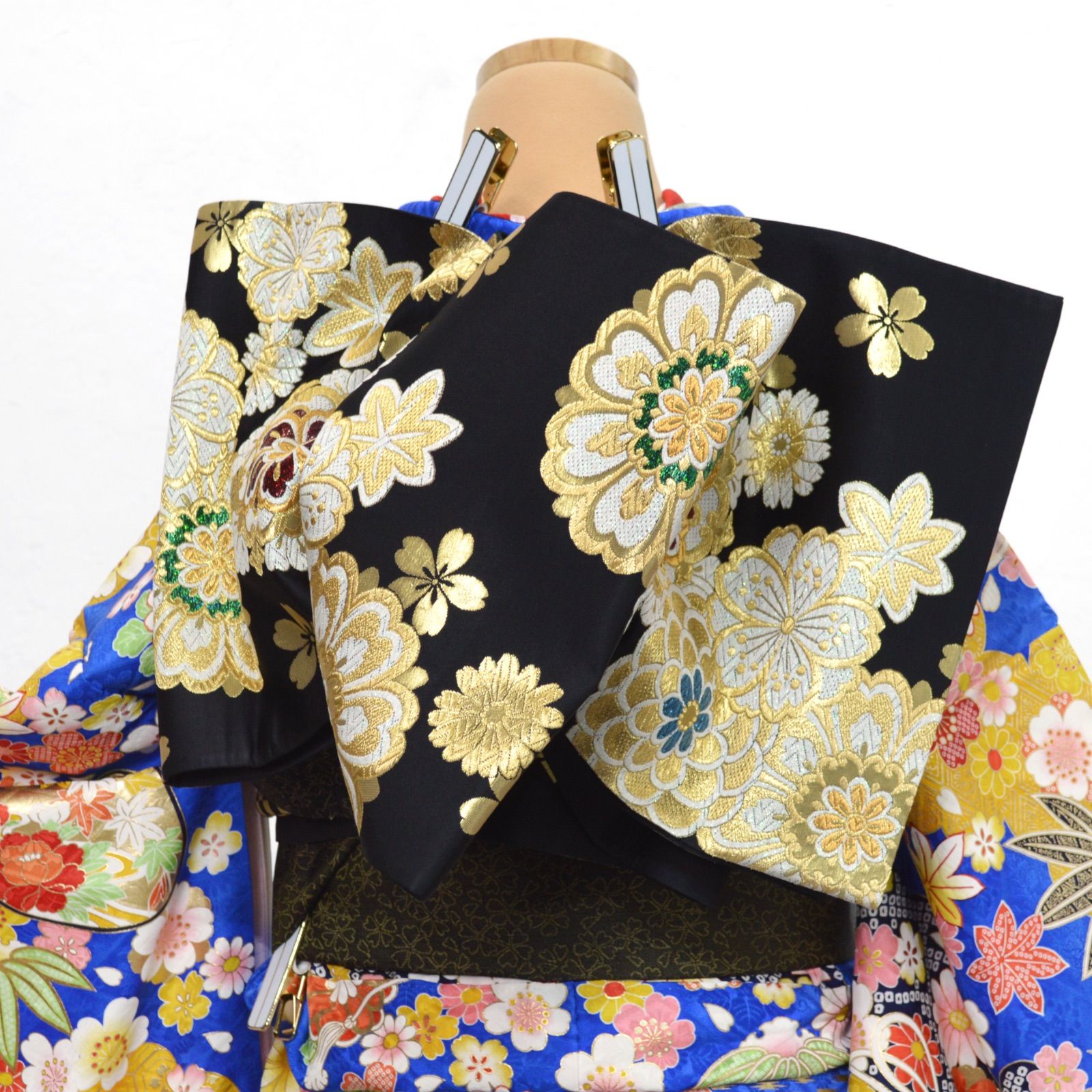 美品》正絹 振袖6点セット S〜Lサイズ 成人式 振袖セット パールトーン