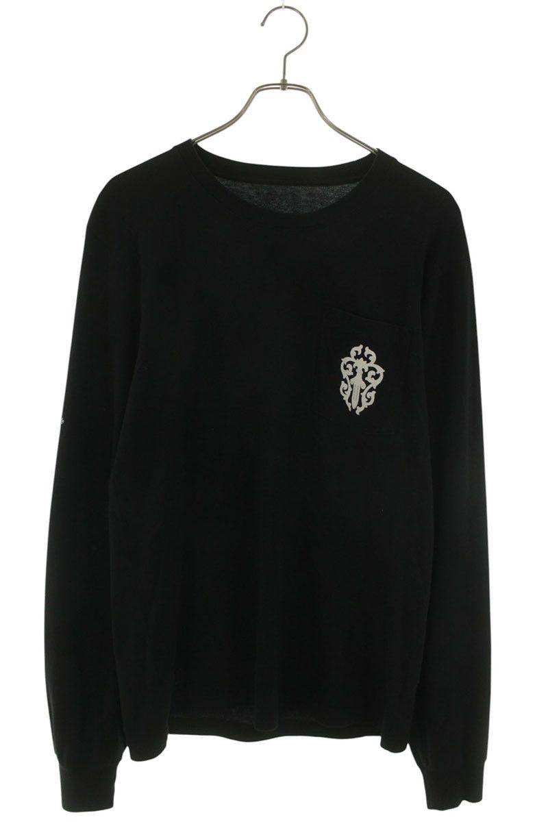 クロムハーツ CH L/S /1 バックヴァインダガー英字プリント長袖カットソー メンズ M