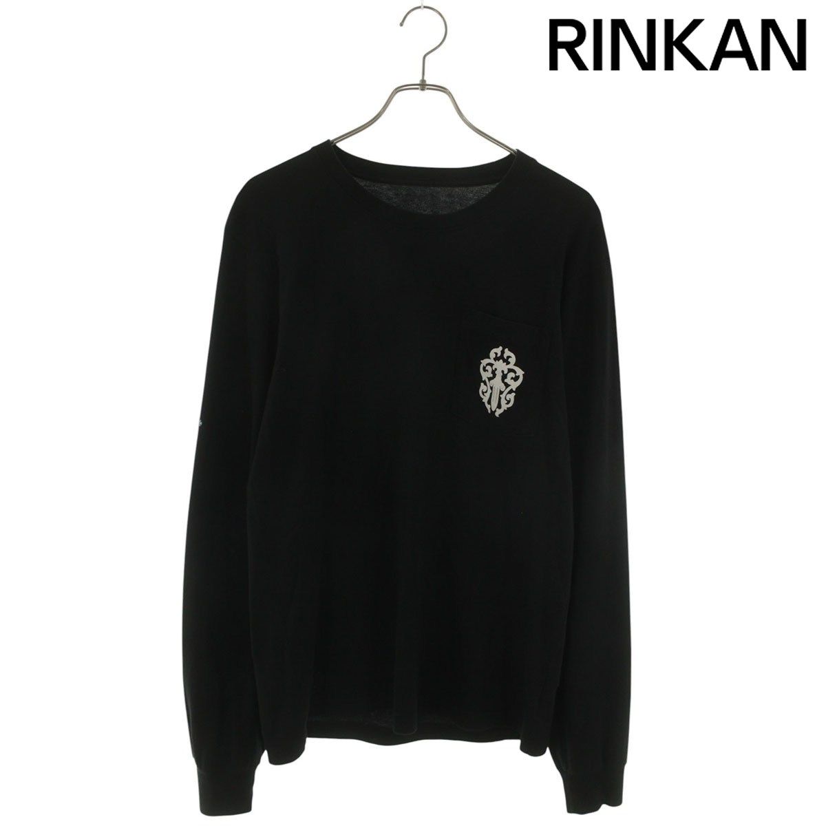 クロムハーツ CH L/S /1 バックヴァインダガー英字プリント長袖カットソー メンズ M