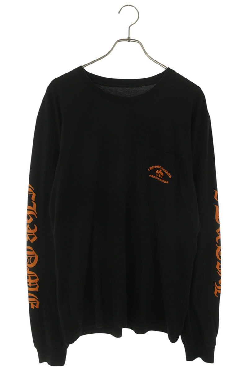 クロムハーツ CH L/S /1 セメタリークロスバックプリント長袖カットソー メンズ L