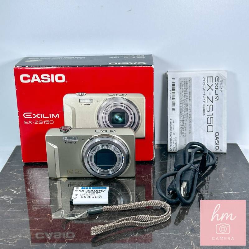 CASIO EXILIM EX-ZS150 ゴールド 1610万画素 光学12倍ズーム 広角25mm メイクアップモード コンパクトデジタルカメラ カシオ エクシリム
