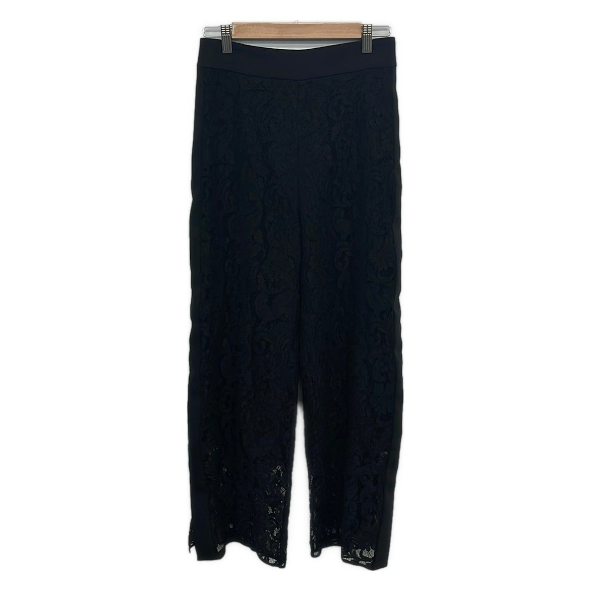ADORE(アドーア) パンツ サイズ36 S レディース美品 - 黒 フルレングス/レース/ウエストゴム/サイドライン 6,396円