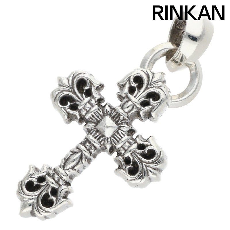 クロムハーツ FILIG/CROSS-XSM W/BALE/フィリグリークロスXSベイル wベイル/シルバーネックレストップ メンズ XS