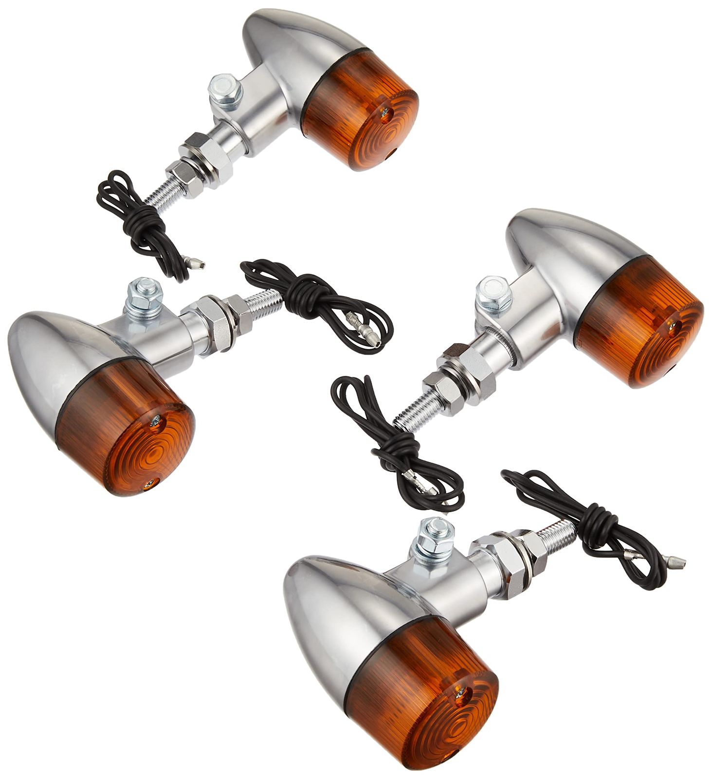 特価商品 キタコ(KITACO) ウインカーキット ロケット・ミニ YB-1/YB-1FOUR アルミ地/アンバー 830-0402031