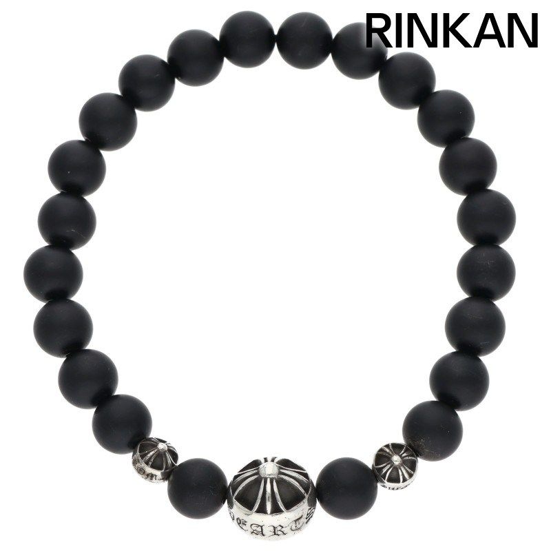 クロムハーツ 8mm BEAD/8mmビーズブレス BEAD71/8mmマットオニキスビーズブレスレット メンズ 8mm