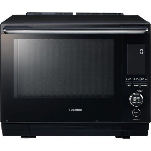 東芝 TOSHIBA オーブンレンジ 電子レンジ フラットテーブル microwave 簡単操作 石窯ドーム 30L ER-YD3000 K