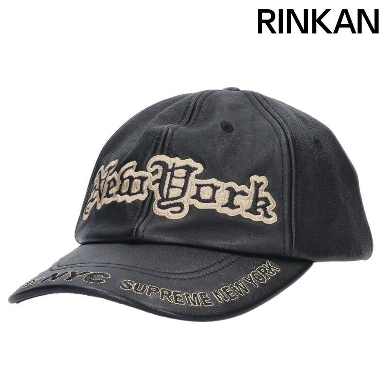 シュプリーム New York Leather 6-Panel ニューヨークレザー6パネル帽子 メンズ