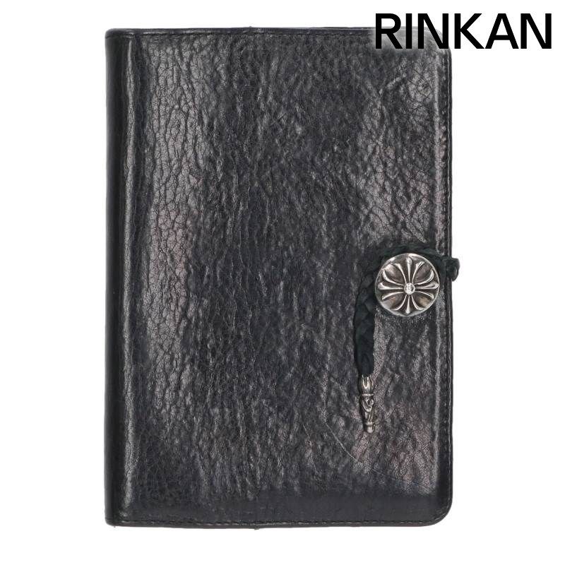 クロムハーツ AGENDA COVER/アジェンダカバー クロスボールボタンレザー手帳カバー メンズ