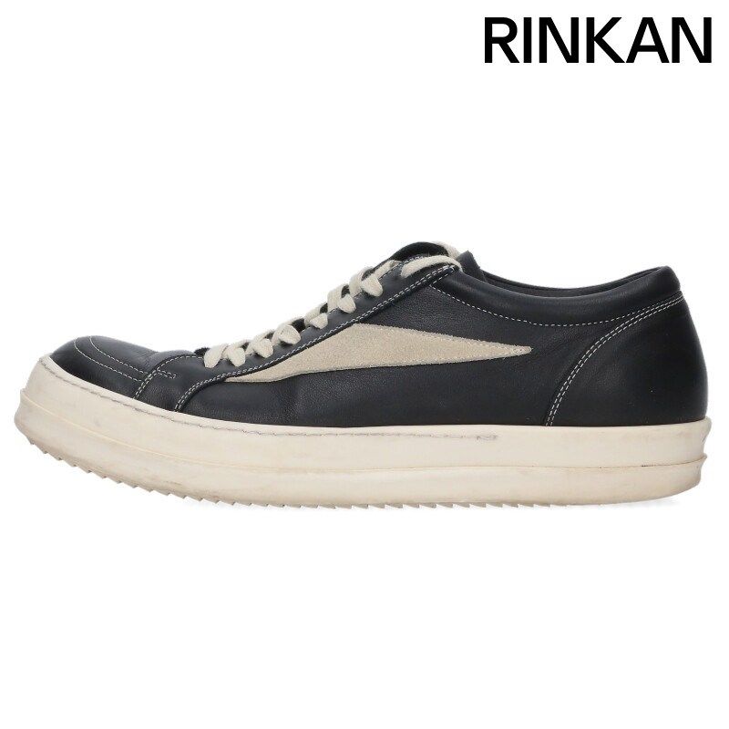 リックオウエンス RU01D3897 VINTAGE SNEAKERS レザーローカットスニーカー メンズ 44
