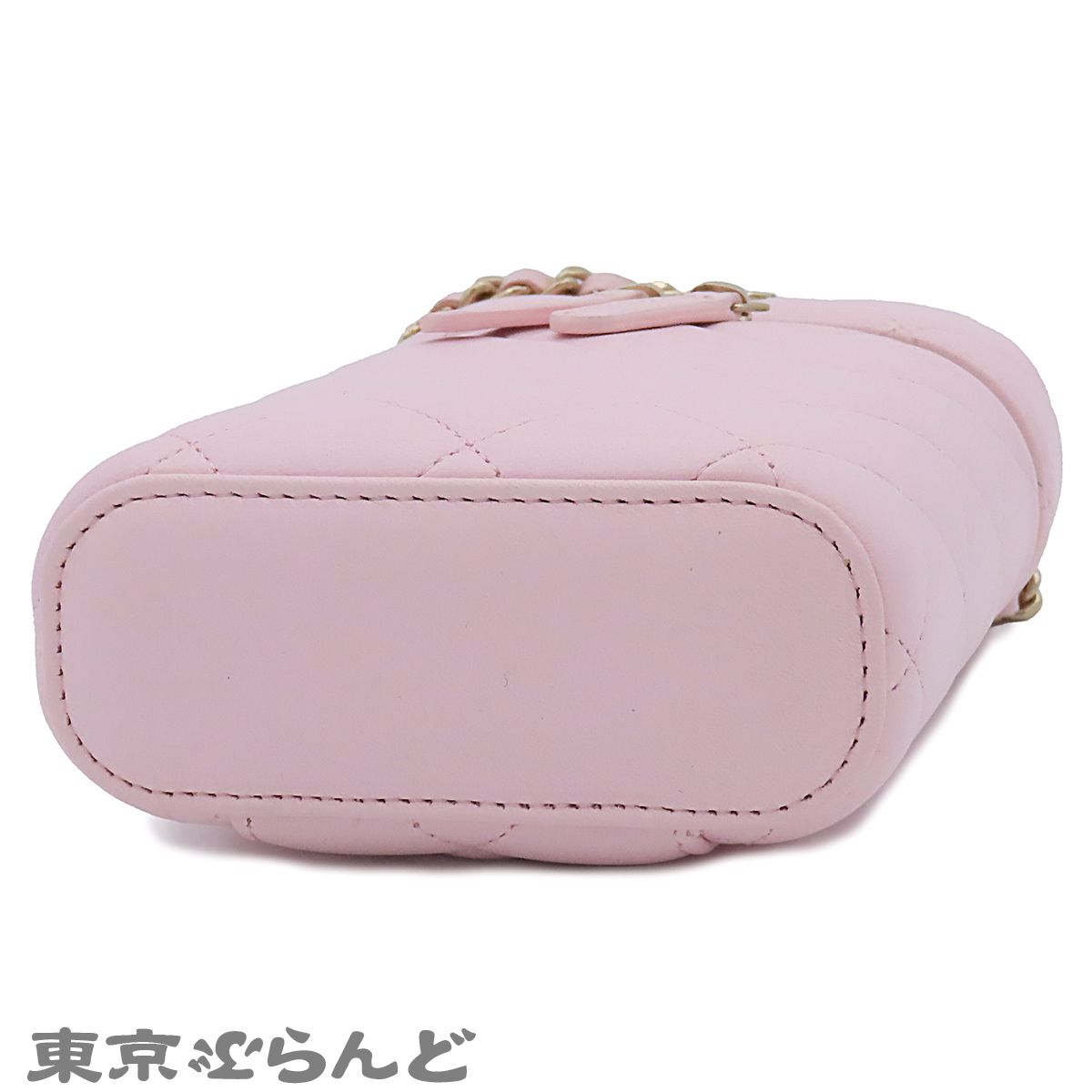 シャネル CHANEL フォンケース AP2084 ピンク ゴールド金具 ラムスキン 