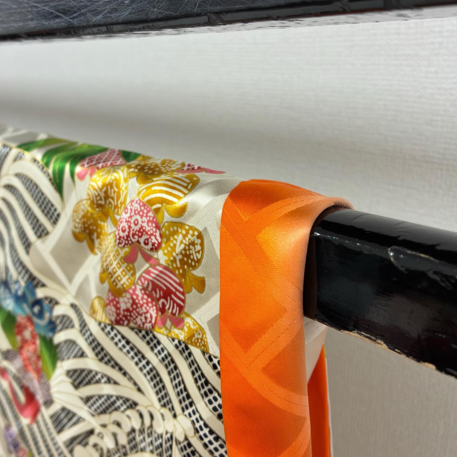 振袖 裄67.5 正絹 金駒刺繍 美しい染め 花に鳥 袷 着物 MK-9047 - メルカリ