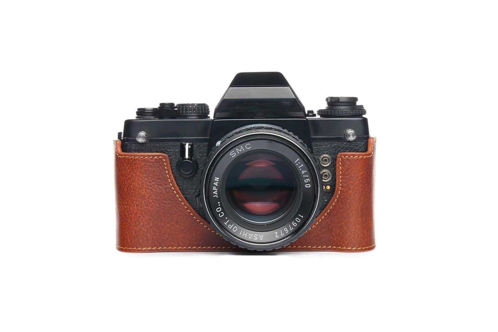 特価商品 TP Original Pentax LX 専用 ブルタイプ 本革 ボディケース 赤茶色