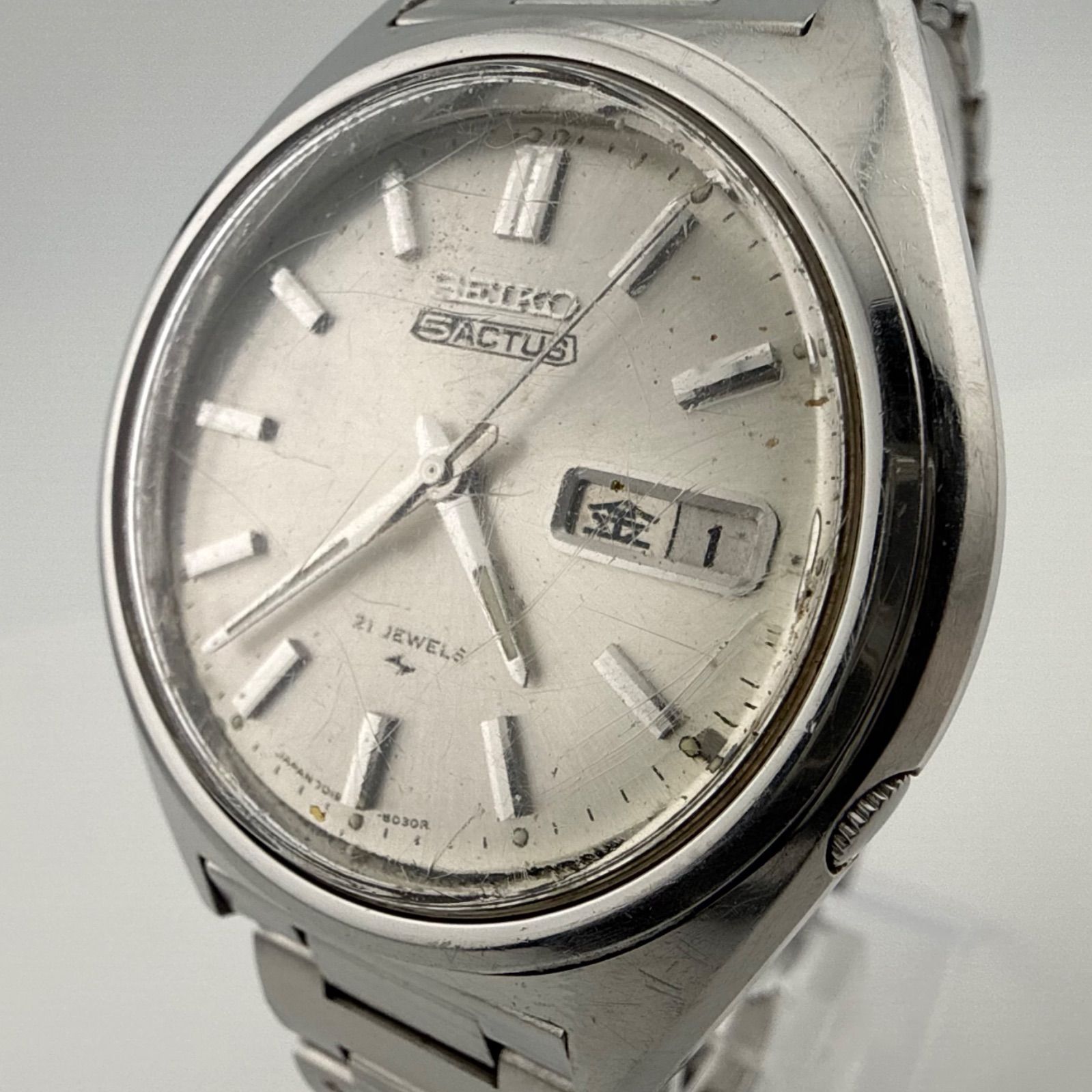 SEIKO セイコー 5 ACTUS 自動巻き 7019-8030 メンズ 腕時計 ジャンク 