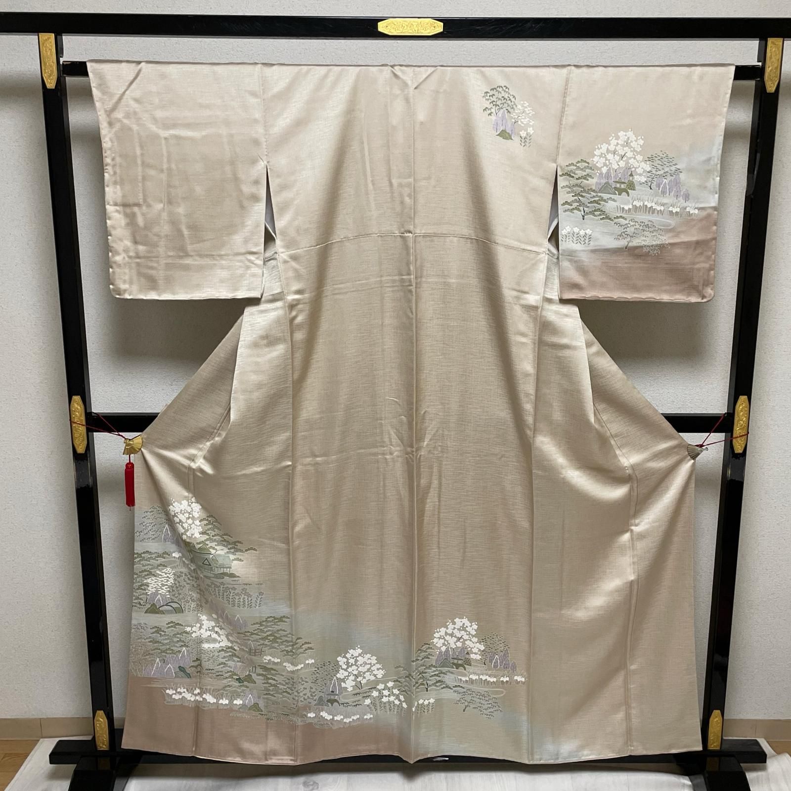 付下げ 風景の上品な染め 着物 正絹 X-2737 - メルカリ