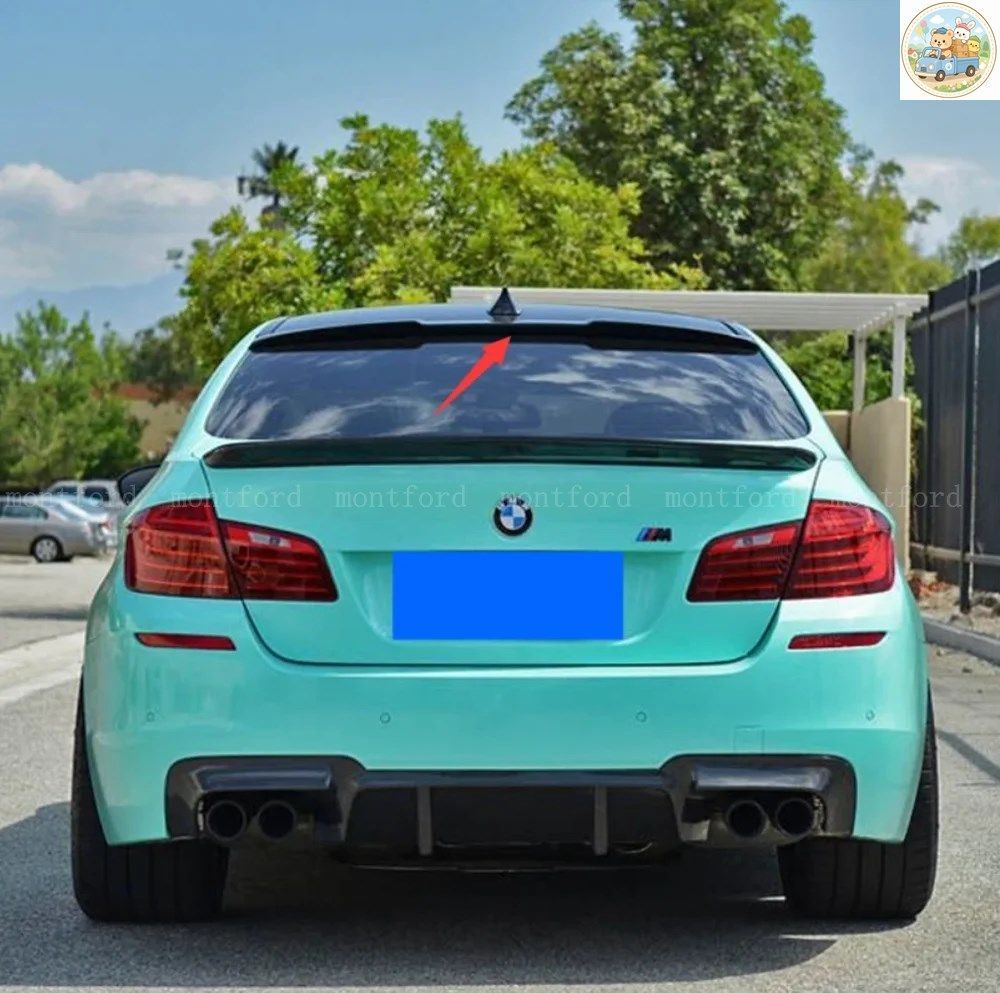BMW F10 5シリーズ スポイラー 528i 535i 550i 2011-2017 ABS樹脂製 プライマーカラー リアウィンドウ ルーフスポイラー 車用
