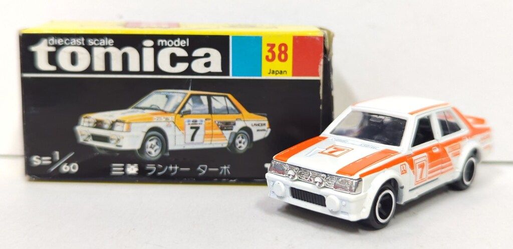 トミー トミカ黒箱日本製 三菱 ランサーターボ 白/オレンジ #7 38-4 6,424円