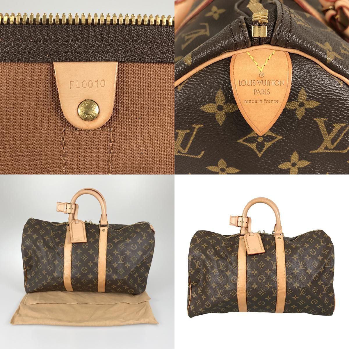 ルイ・ヴィトン LOUIS VUITTON モノグラム キーポル 45 M41428 PVC