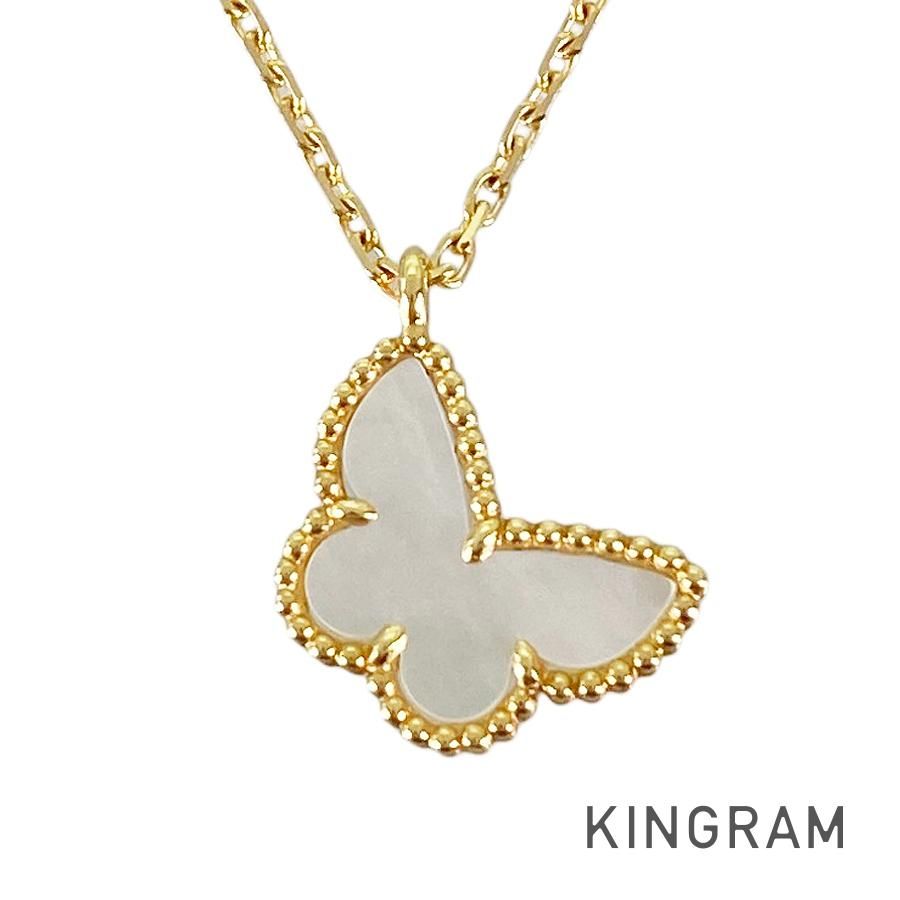 ヴァンクリーフ＆アーペル Van Cleef & Arpels スウィート アルハンブラ パピヨン K18YG シェル ネックレス ss【中古】