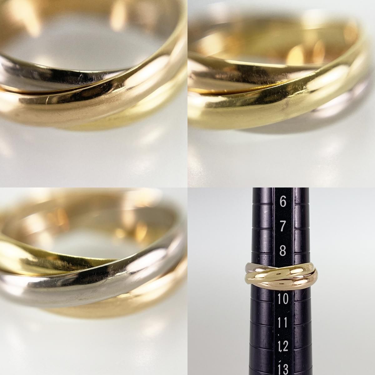 カルティエ Cartier トリニティ SM K18YG 9号(49) リング ss【中古