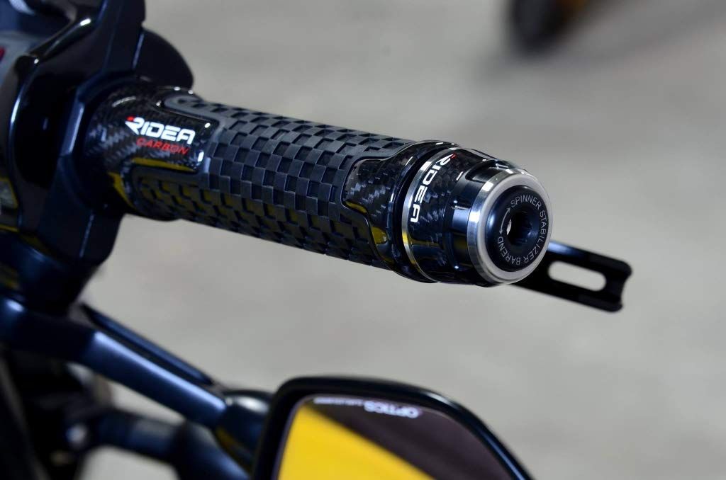特価商品 RIDEA ハンドルバーエンド ショートタイプ カーボン 仕様:綾織り SSB2-1C-M6