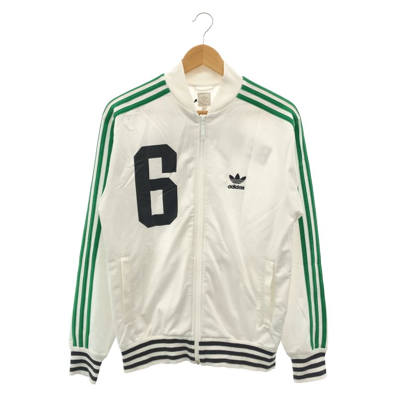 【中古】90s　adidas　トラックジャケット　白　L[79]