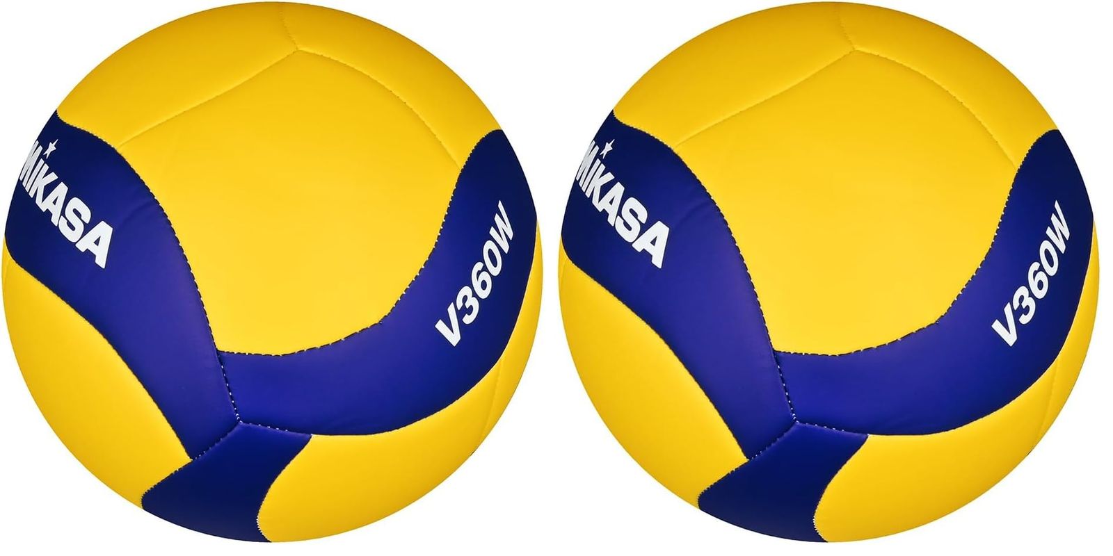 特価商品 ミカサ(MIKASA) バレーボール レクリエーション レジャー用 5号 V360W (高校・大学・一般) イエロー/ブルー 推奨内圧0.200-0.250(kgf/?) (× 2)