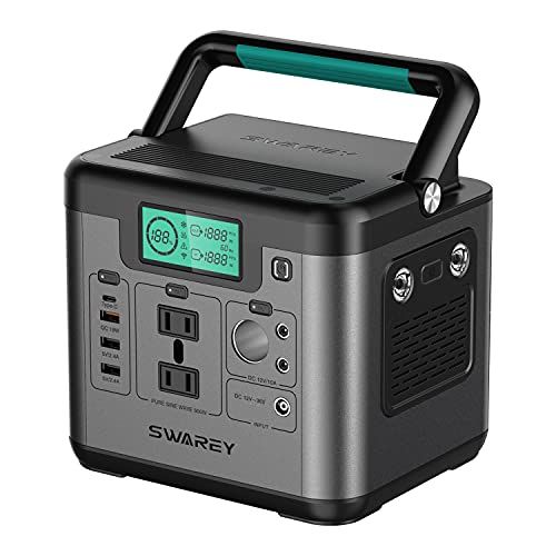ポータブル電源 518.4Wh 長寿命 定格出力500W 瞬間最大1000W 純正弦波 AC(100V 50Hz/60Hz)/DC/USB出力 スマホ タブレット充電用 モバイル 3つの充電方法 MPPT 15-36V/5A（最大ソーラー充電入力126W）kk