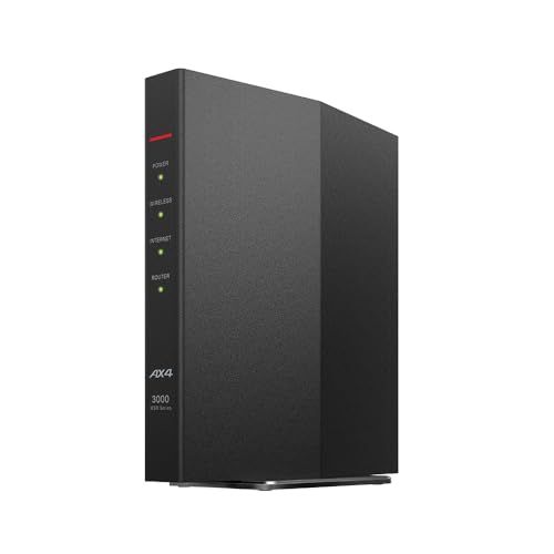 BUFFALO 無線LAN親機11ax/ac/n/a/g/b 2401+573Mbps WSR-3000AX4P/DBKkk