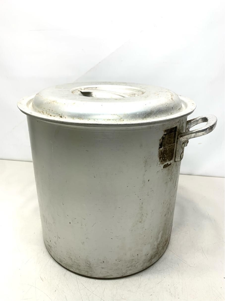【大容量28L】特大 寸胴鍋 33cm（蓋付き）業務用・炊き出しに アルミ A1424B14