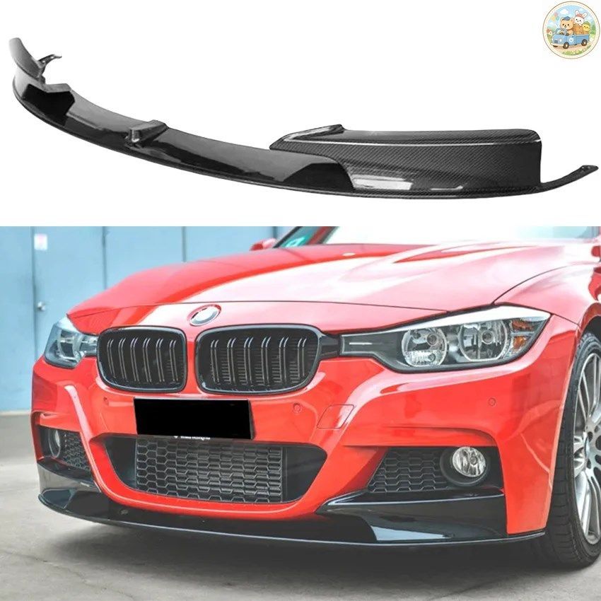 2個セット 2013～2018年式 BMW 3シリーズ F30 F31 328I 330I 335I 340I 320D 330D MPスタイル フロントスポイラー バンパーリップ スプリッ