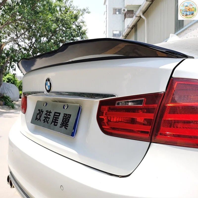 2013年から2018年式 BMW 3シリーズ F30 F31 M3 F80 PSMスタイル スポイラーウィングリップ ABS素材 グロスカーボンルック 2013年から2018年式 BMW 3シリーズ F30 F31 M3 F80 PSMスタイル スポイラーウィングリップ ABS素材 グロスカーボンルック