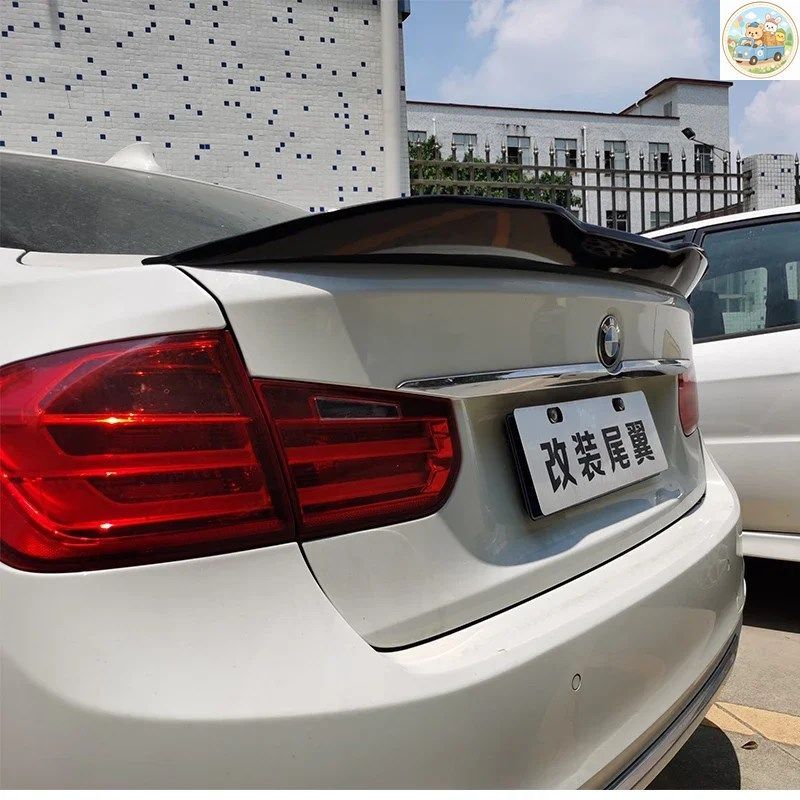 2013年から2018年式 BMW 3シリーズ F30 F31 M3 F80 PSMスタイル スポイラーウィングリップ ABS素材 グロスカーボンルック 2013年から2018年式 BMW 3シリーズ F30 F31 M3 F80 PSMスタイル スポイラーウィングリップ ABS素材 グロスカーボンルック