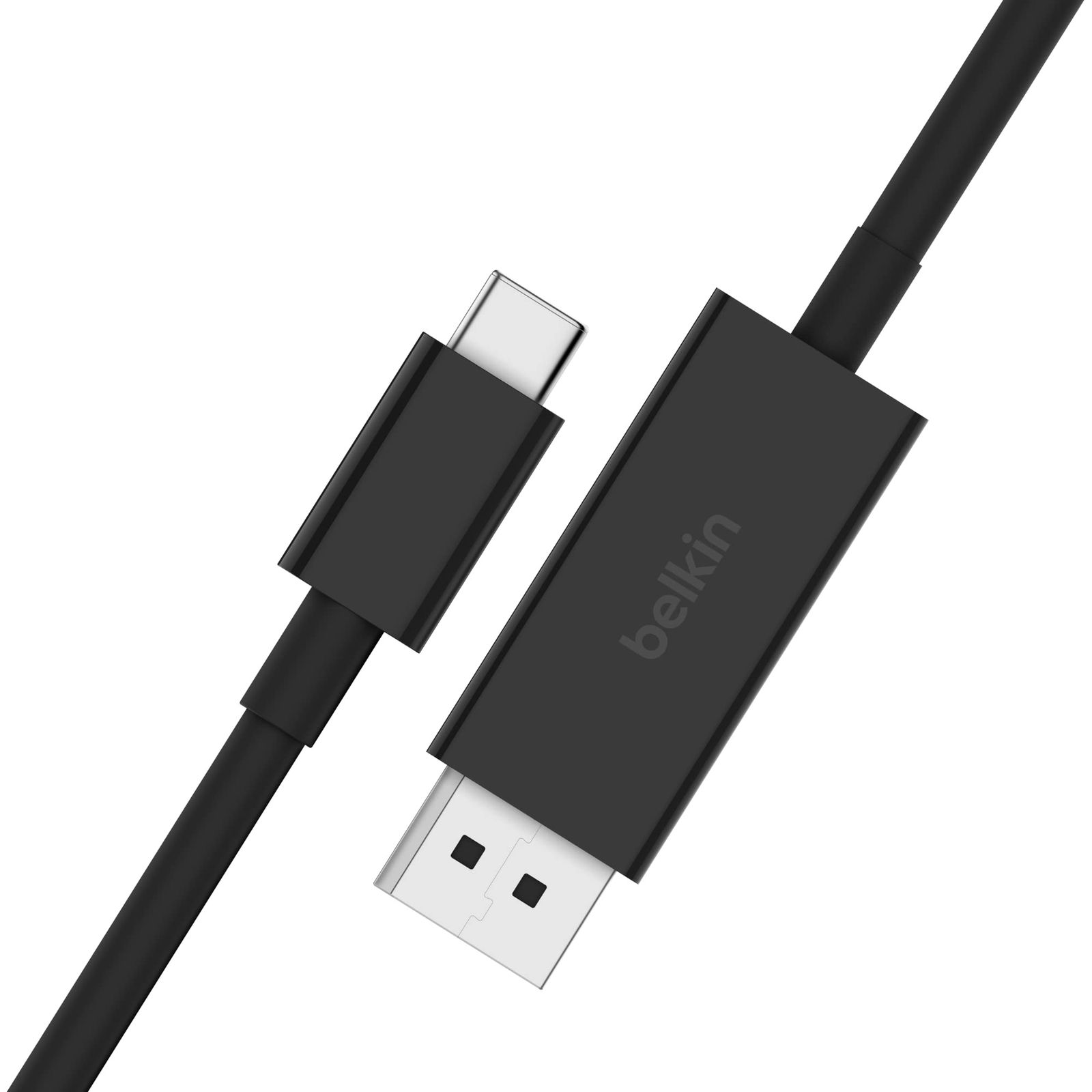 Belkin USB Type C - DisplayPort 1.4ケーブル 6.6フィート/2m、32.4Gbps 8K@60Hzまたは4K@144HZ、HBR3、DSC、HDCP 2.2、DP Altモード、下位互換性、Windows、MacOS、iP
