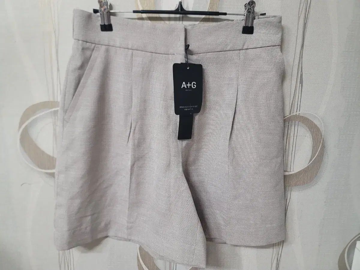 A+G リネン ハーフパンツ レディース 66 新品