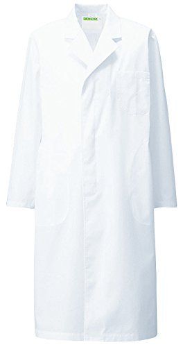 特価商品 アプロン KAZEN メンズ診察衣S型長袖 3L 110-30(ホワイト)