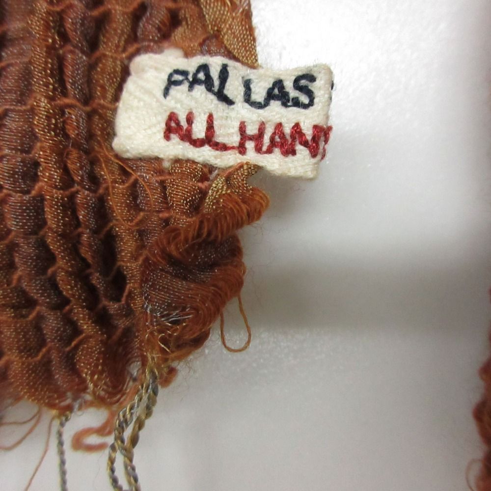 Pal'las Palace パラスパレス ストール フリンジ付き オレンジ