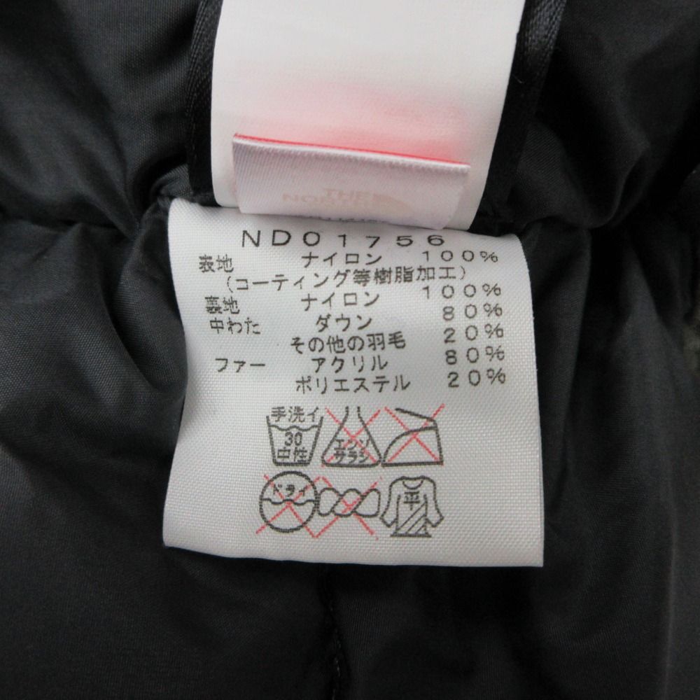 Vintage THE NORTH FACE ザ・ノースフェイス ダウンジャケット ICE HYVENT JACKET コート ナイロン ファー ジップアップ ブルゾン アウター 上着 カーキ L メンズ 【中古】