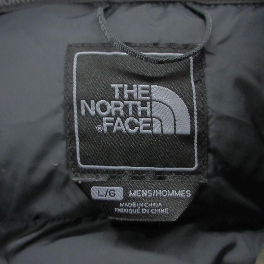 Vintage THE NORTH FACE ザ・ノースフェイス ダウンジャケット ICE HYVENT JACKET コート ナイロン ファー ジップアップ ブルゾン アウター 上着 カーキ L メンズ 【中古】