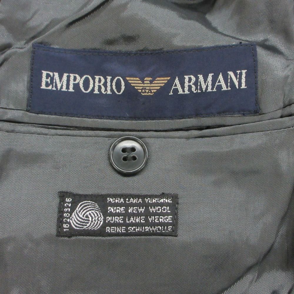 Emporio Armani エンポリオ・アルマーニ テーラードジャケット 千鳥格子柄 ウール 2B ブレザー ブルゾン アウター 上着 イタリア製 ブラック 46【M】 メンズ 【中古】 Emporio Armani エンポリオ・アルマーニ テーラードジャケット 千鳥格子柄 ウール 2B ブレザー ブルゾン アウター 上着 イタリア製 ブラック 46【M】 メンズ 【中古】