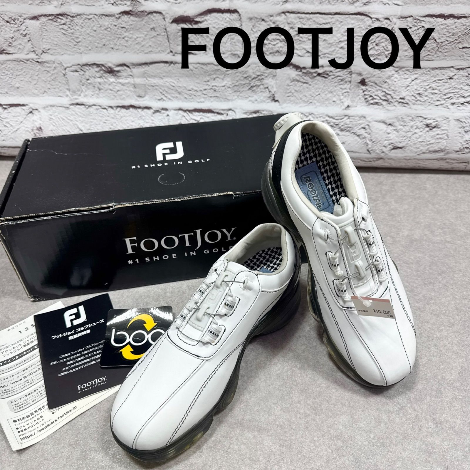 【新品・未使用】フットジョイ　ゴルフシューズ　ホワイト　23cm 未使用 FOOT JOY フットジョイ ゴルフシューズ レディース 23cm