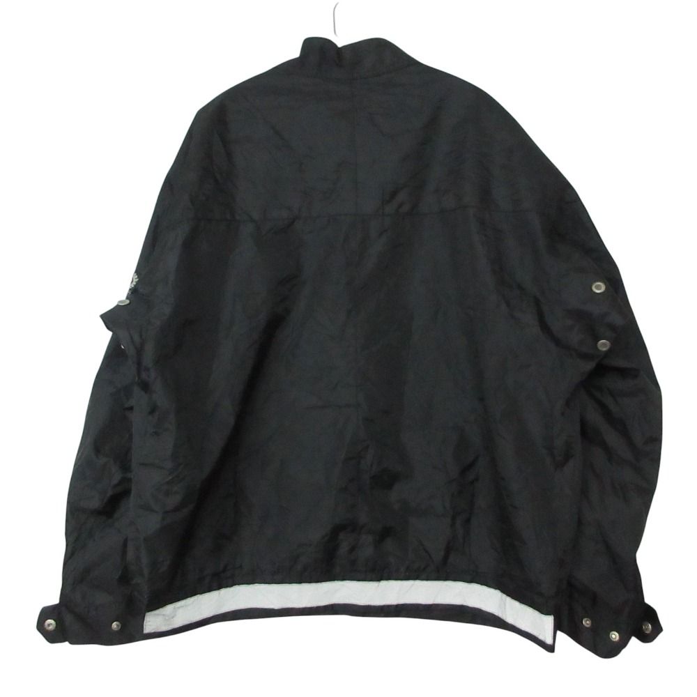 BELSTAFF ベルスタッフ ナイロンジャケット ブルゾン モーターサイクル バイカー ウェア 上着 裏チェック柄 ブラック XL メンズ 【中古】