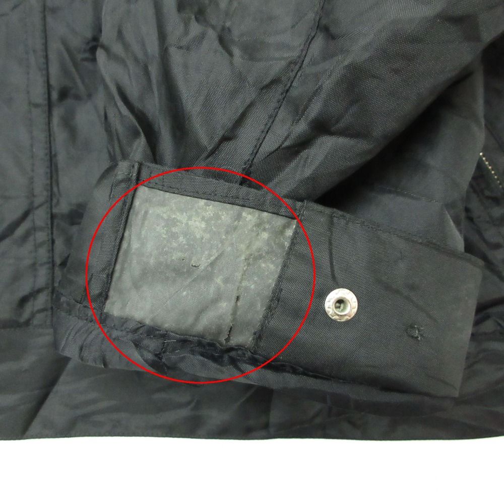 BELSTAFF ベルスタッフ ナイロンジャケット ブルゾン モーターサイクル バイカー ウェア 上着 裏チェック柄 ブラック XL メンズ 【中古】